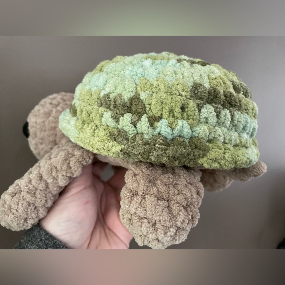 Sea Turtle Plushie Stuffie Amigurumi - Picture 6 of 9